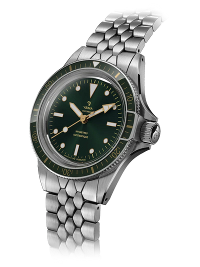 Yema Superman Gilt 39mm Green CMM.10 12.14.44.SN.M2