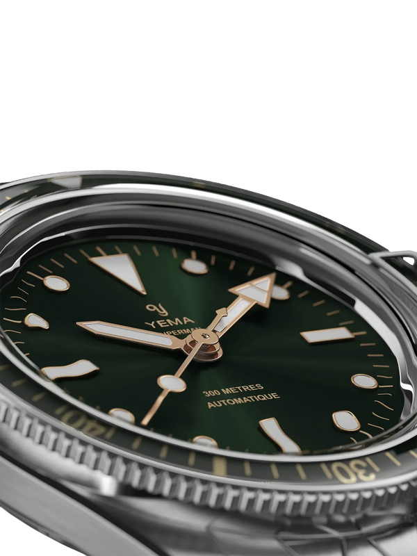 Yema Superman Gilt 39mm Green CMM.10 12.14.44.SN.M2