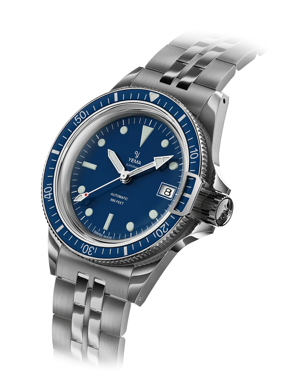 Yema Superman Heritage 39mm Blue YSUP25B39-GMS