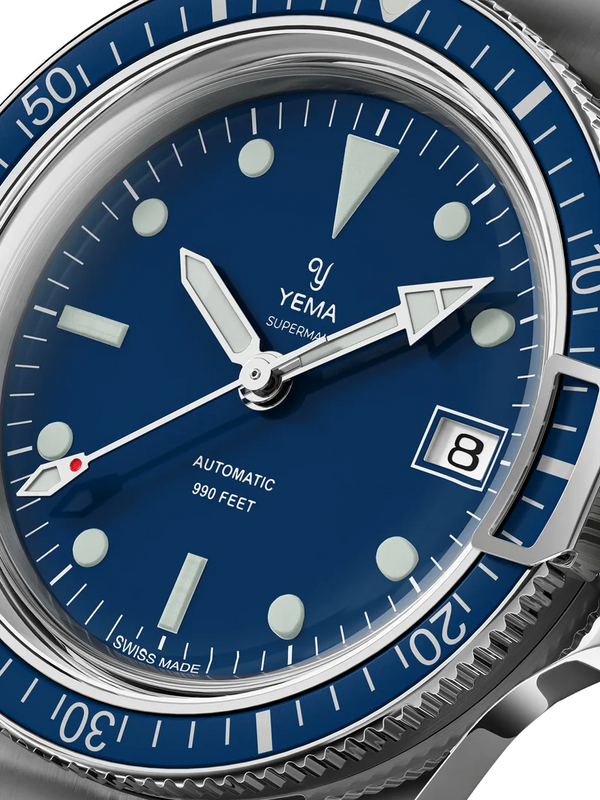 Yema Superman Heritage 39mm Blue YSUP25B39-GMS