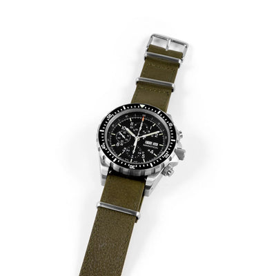 Marathon Leather DEFSTAN Strap Olive Green 22mm WS-LDS-BKSS-22-11