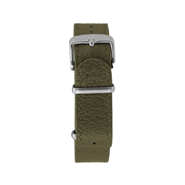 Marathon Leather DEFSTAN Strap Olive Green 20mm WS-LDS-OGSS-20-11