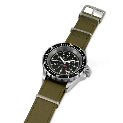 Marathon Leather DEFSTAN Strap Olive Green 20mm WS-LDS-OGSS-20-11