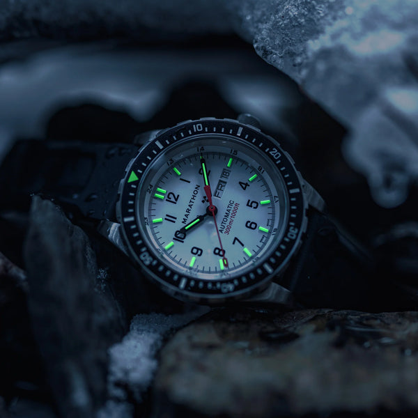 Marathon 46mm Arctic Jumbo Day/Date Automatic Rubber JDD WW194021SS
