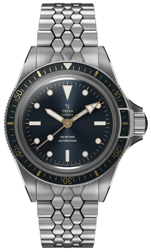 Yema Superman Gilt 39mm Blue CMM.10 12.14.55.SN.M2