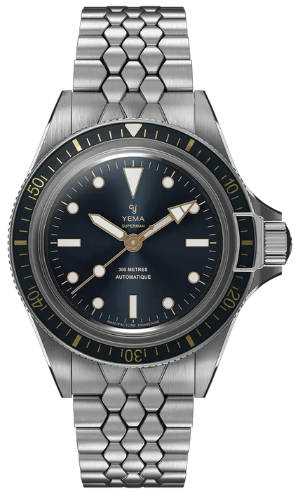 Yema Superman Gilt 39mm Blue CMM.10 12.14.55.SN.M2