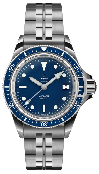 Yema Superman Heritage 39mm Blue YSUP25B39-GMS