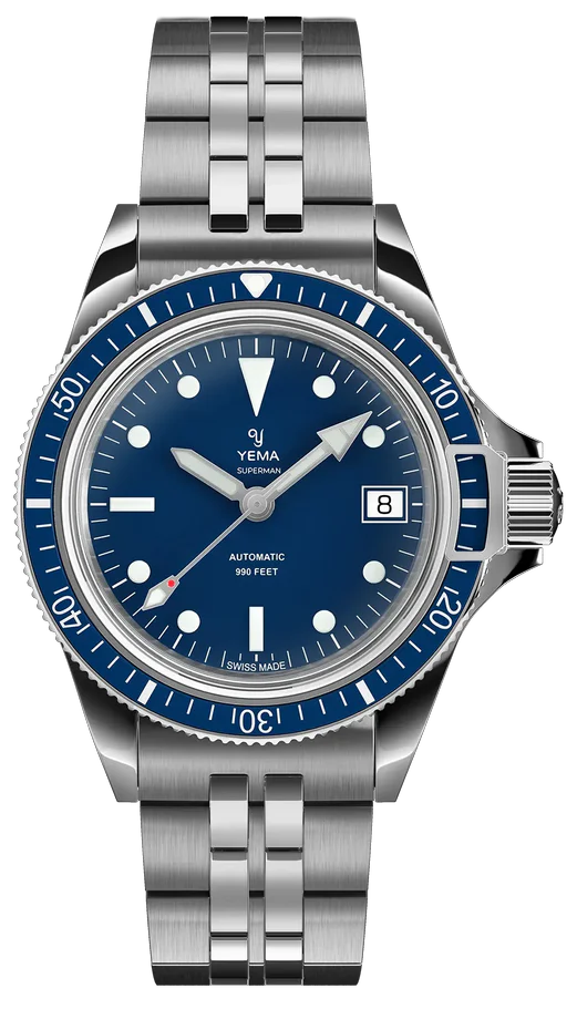 Yema Superman Heritage 39mm Blue YSUP25B39-GMS