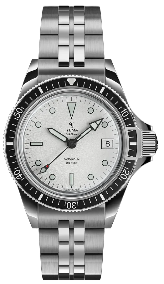 Yema Superman Heritage 39mm White YSUP25A39-BMS