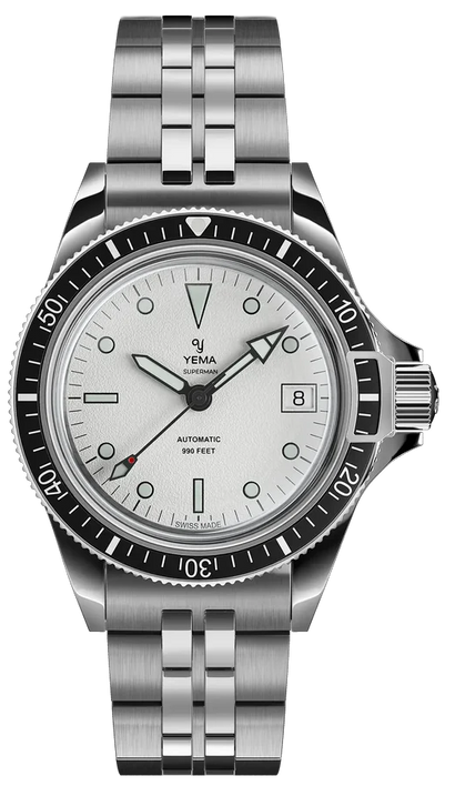 Yema Superman Heritage 39mm White YSUP25A39-BMS