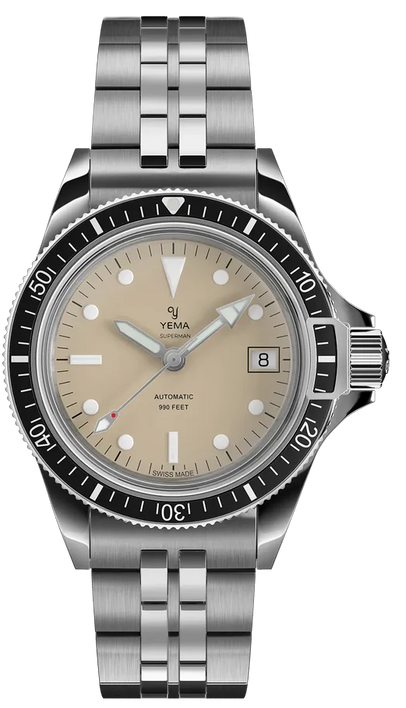 Yema Superman Heritage 39mm Beige YSUP25A39-EMS