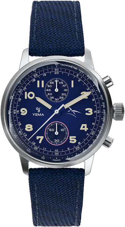 Yema Flygraf Bi-Compax French Air Force Blue YMHF1582AA-GG
