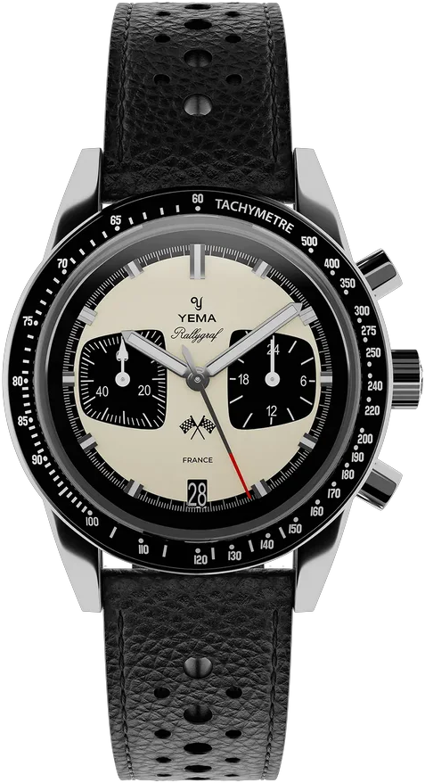 Yema Rallygraf Meca-Quartz Panda YMHF1580-BA