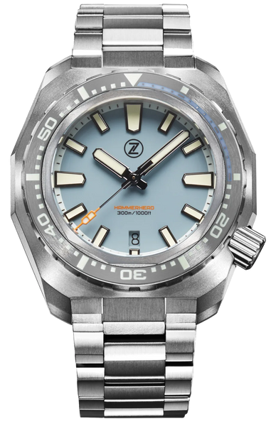 Zelos Hammerhead V3 Ti Chalk Blue - SeriousWatches.com