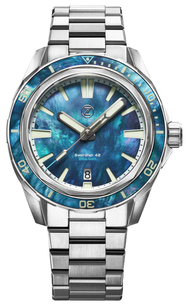 Zelos Swordfish 42mm MOP - SeriousWatches.com