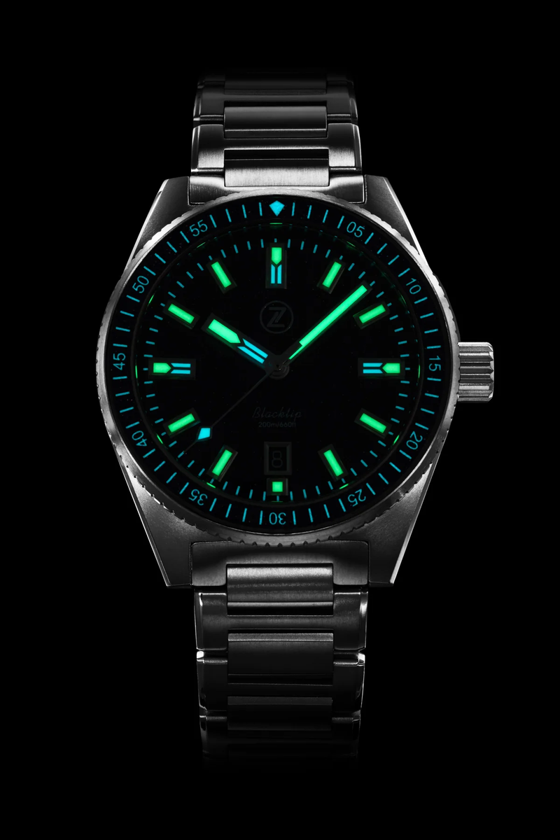 Zelos Blacktip TI Teal MOP - SeriousWatches.com Zelos Blacktip TI Teal MOP - SeriousWatches.com