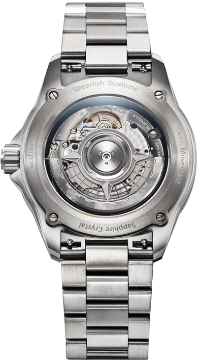 Zelos Spearfish Dual Time TI Spark - SeriousWatches.com Zelos Spearfish Dual Time TI Spark - SeriousWatches.com