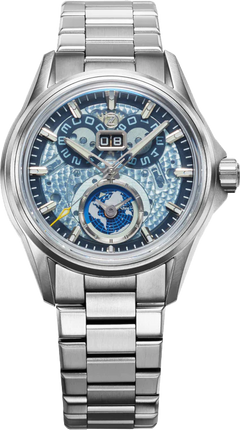 Zelos Spearfish Dual Time TI Ocean Blue - SeriousWatches.com