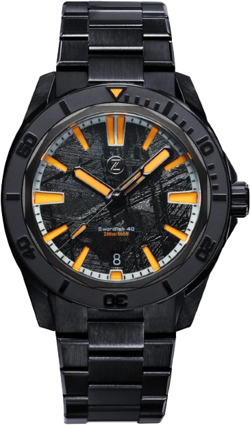 Zelos Swordfish 40mm DLC Meteorite