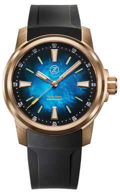 Zelos Aurora Field 38mm Bronze Teal MOP - SeriousWatches.com Zelos Aurora Field 38mm Bronze Teal MOP - SeriousWatches.com