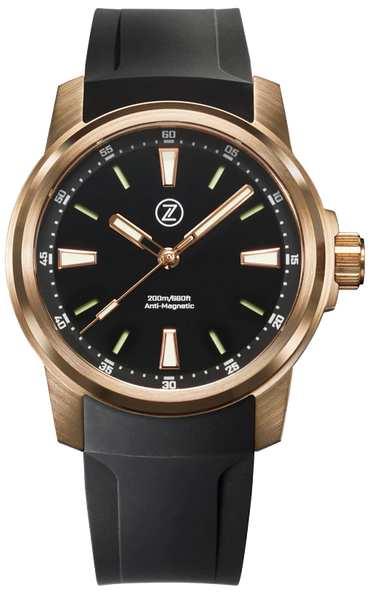 Zelos Aurora Field 42mm Bronze Onyx - SeriousWatches.com