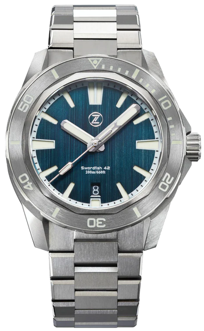 Zelos Swordfish Ti 42mm Teal