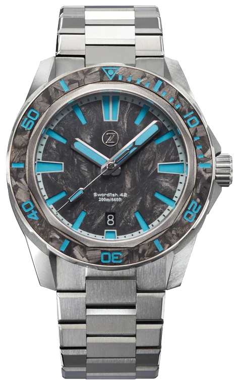 Zelos Swordfish Ti 42mm Carbon