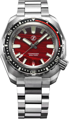 Zelos Hammerhead V3 TI Red Tiger's Eye - SeriousWatches.com