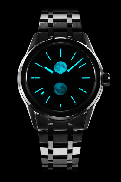 週末セール！2万円引！Etsuko Sonobe エツコソノベ　ルチルクォーツ Helica Moonphase Meteorite – Zelos Watches