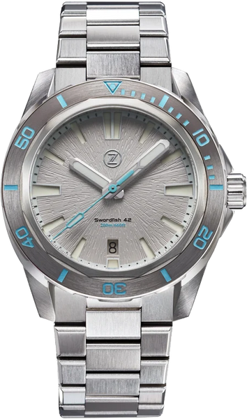Zelos Swordfish 42mm Arctic - SeriousWatches.com