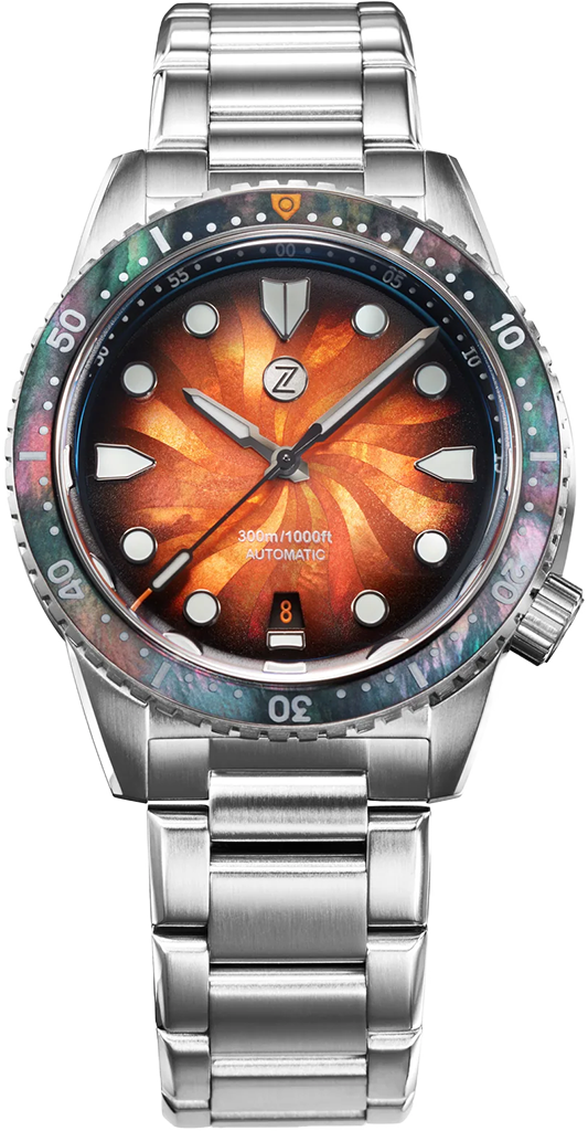 Zelos Mako Diver Burnt Orange