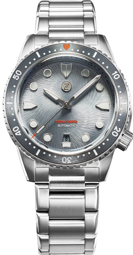 Zelos Mako Diver Liquid Silver
