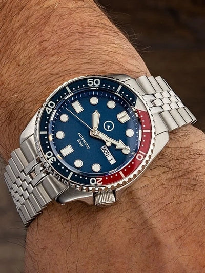 Islander Watch Automatic Dive Watch Blue Dial #ISL-19