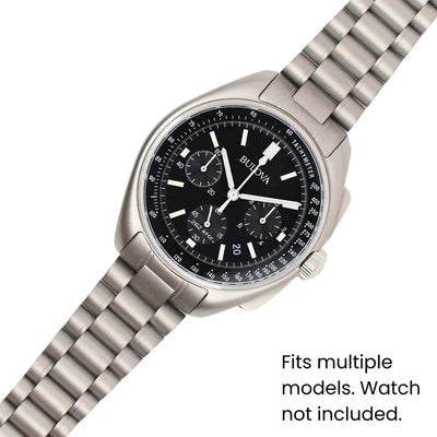 Islander Watch 20mm Blasted Bracelet for Bulova 45mm Lunar Pilot on Bracelet #BRAC-106