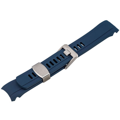 Islander Watch 22mm Blue Rubber Strap For Orient Mako 2 and Ray 2 #BRAC-21