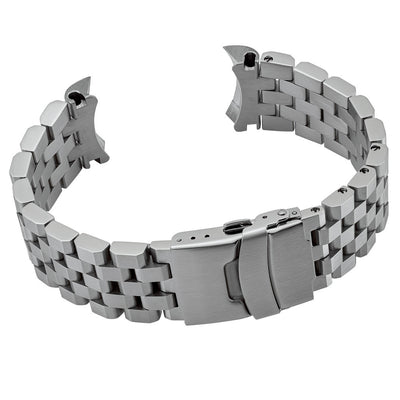 Islander Watch 22mm Brushed Angular Bracelet for Seiko SKX007 SKX009 #BRAC-15