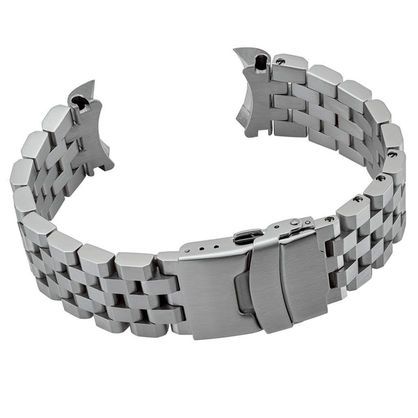 Islander Watch 22mm Brushed Angular Bracelet for Seiko SKX007 SKX009 #BRAC-15