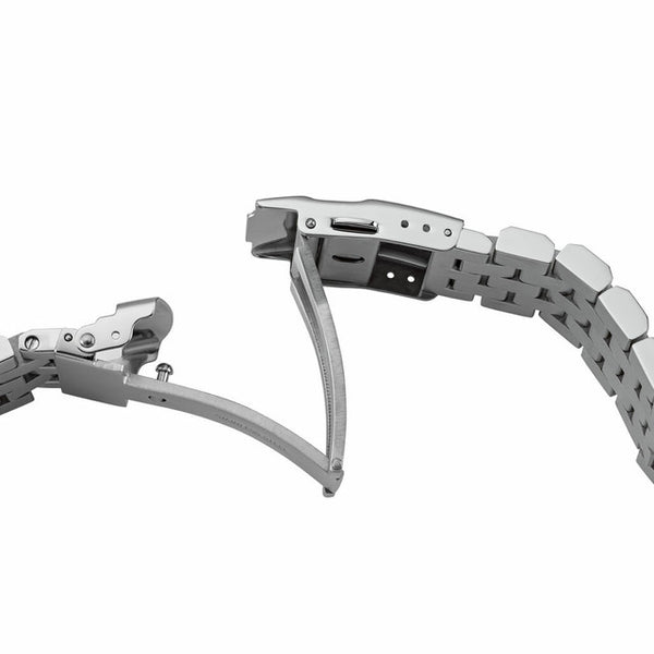 Islander Watch 20mm Brushed Angular Universal Fit Bracelet #BRAC-33