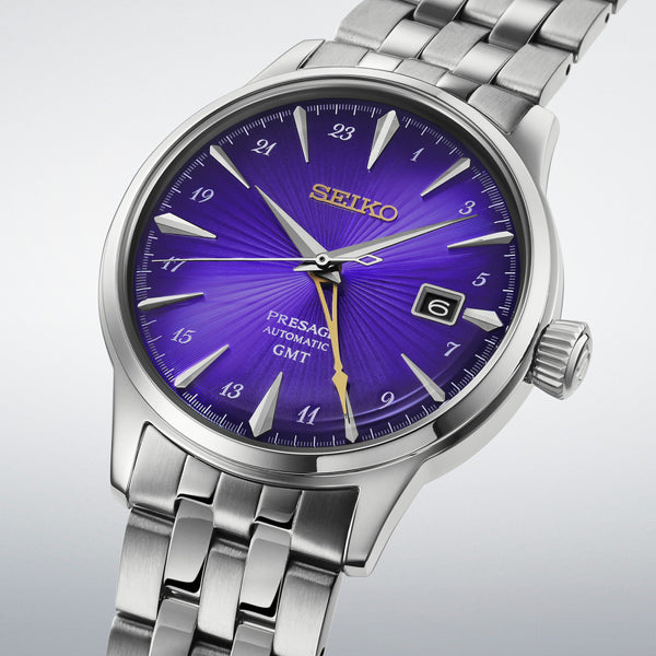 Seiko Presage Cocktail Time GMT Edo Murasaki HCB006J1 145th Anniverssary Limited Edition