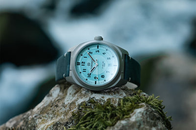 Formex Field 40mm Ice Blue Leather