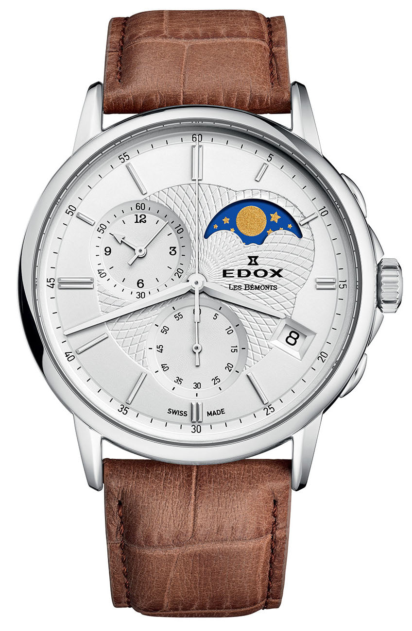 Edox Les Bemonts Chronograph Moon Phase 01651 3 AIN