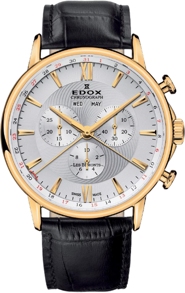 Edox Les Bemonts Chronograph 10501 37J AID - SeriousWatches.com