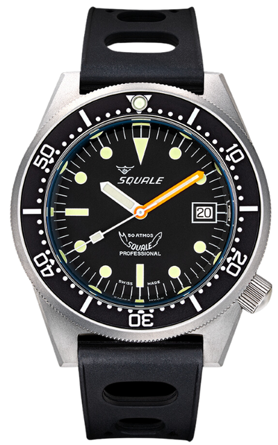 Squale 50 Atmos Black Blasted 1521-026/A 1521BKBL.NT