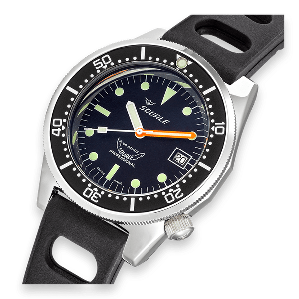 Squale 50 Atmos Black 1521-026/A 1521CL.NT