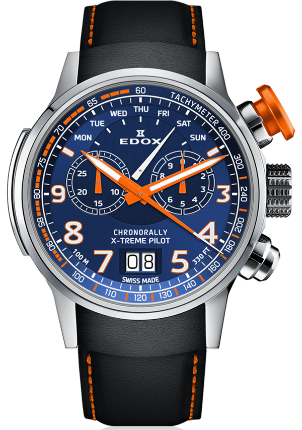 Edox Chronorally Chronograph 38001 TINO BUO3