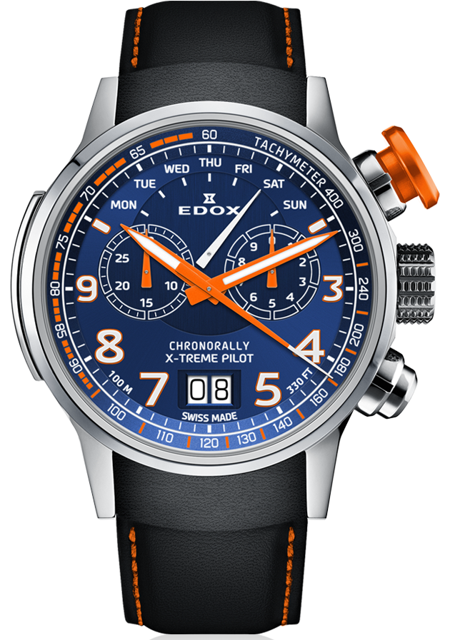Edox Chronorally Chronograph 38001 TINO BUO3