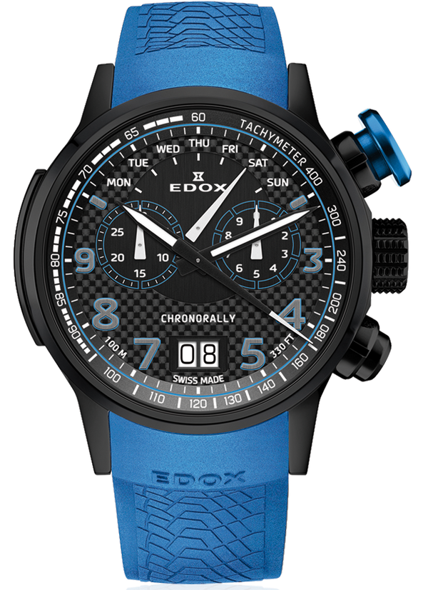 Edox Chronorally Chronograph 38001 TINNBU3 NIBU3