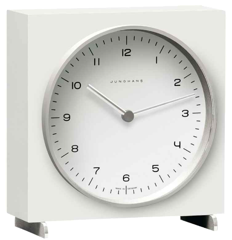 Junghans Max Bill Radio Controlled Table Clock 383/2200.00