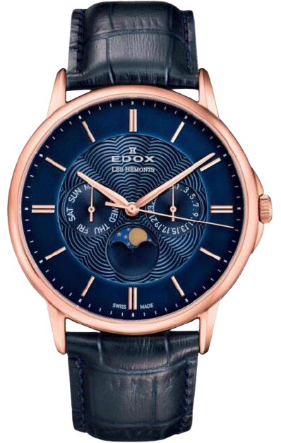 Edox Les Bemonts Multifunction Moon Phase 40002 37R BUIR