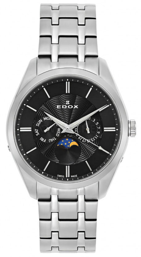 Edox Les Bemonts Multifunction Moon Phase 40008 3M NIN